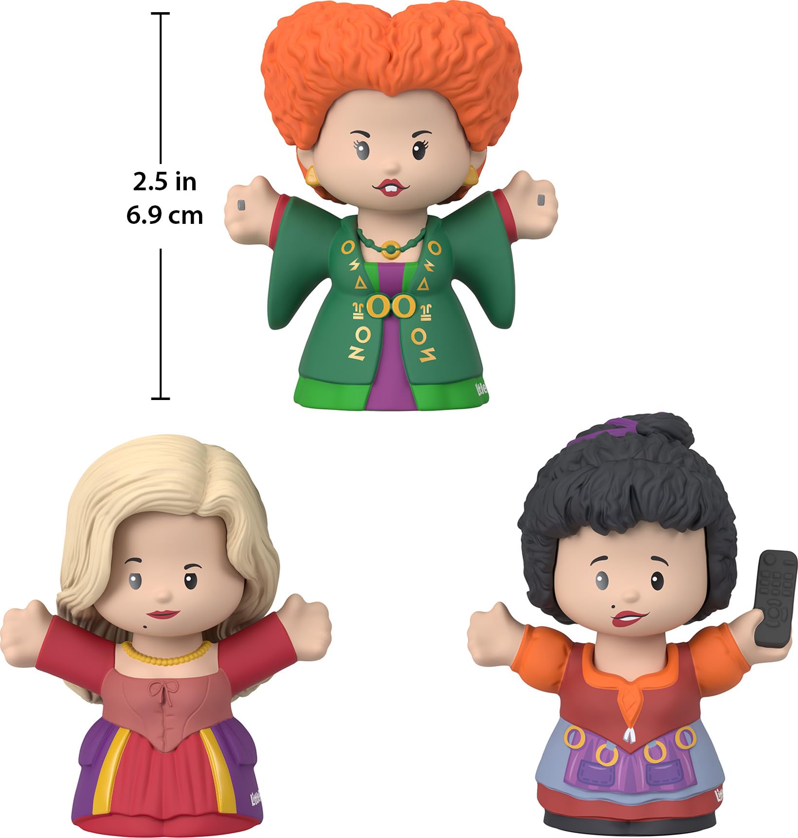 ​Little People Collector Disney Hocus Pocus Figure Set with Winifred Sarah and Mary Sanderson in a Display Gift Box for Fans