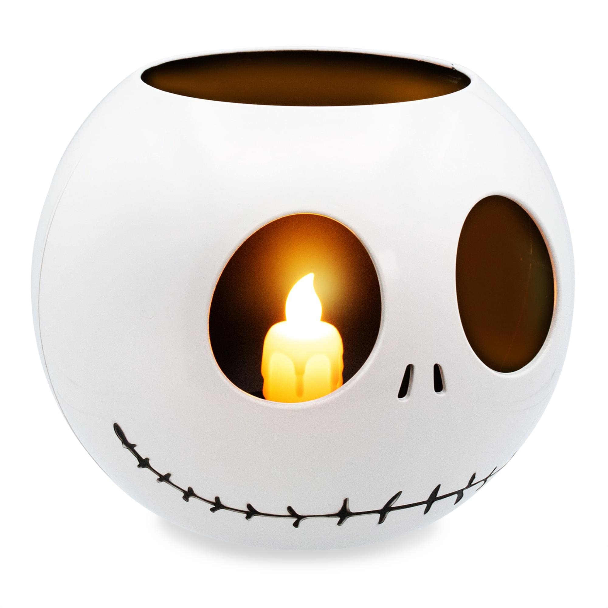 Disney The Nightmare Before Christmas Jack Skellington LED Flickering Flameless Candle With Automatic Timer | Officially Licensed Collectible