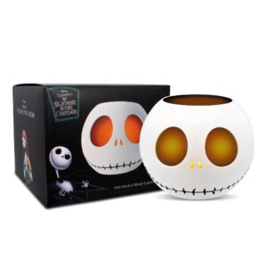 Disney The Nightmare Before Christmas Jack Skellington LED Flickering Flameless Candle With Automatic Timer | Officially Licensed Collectible