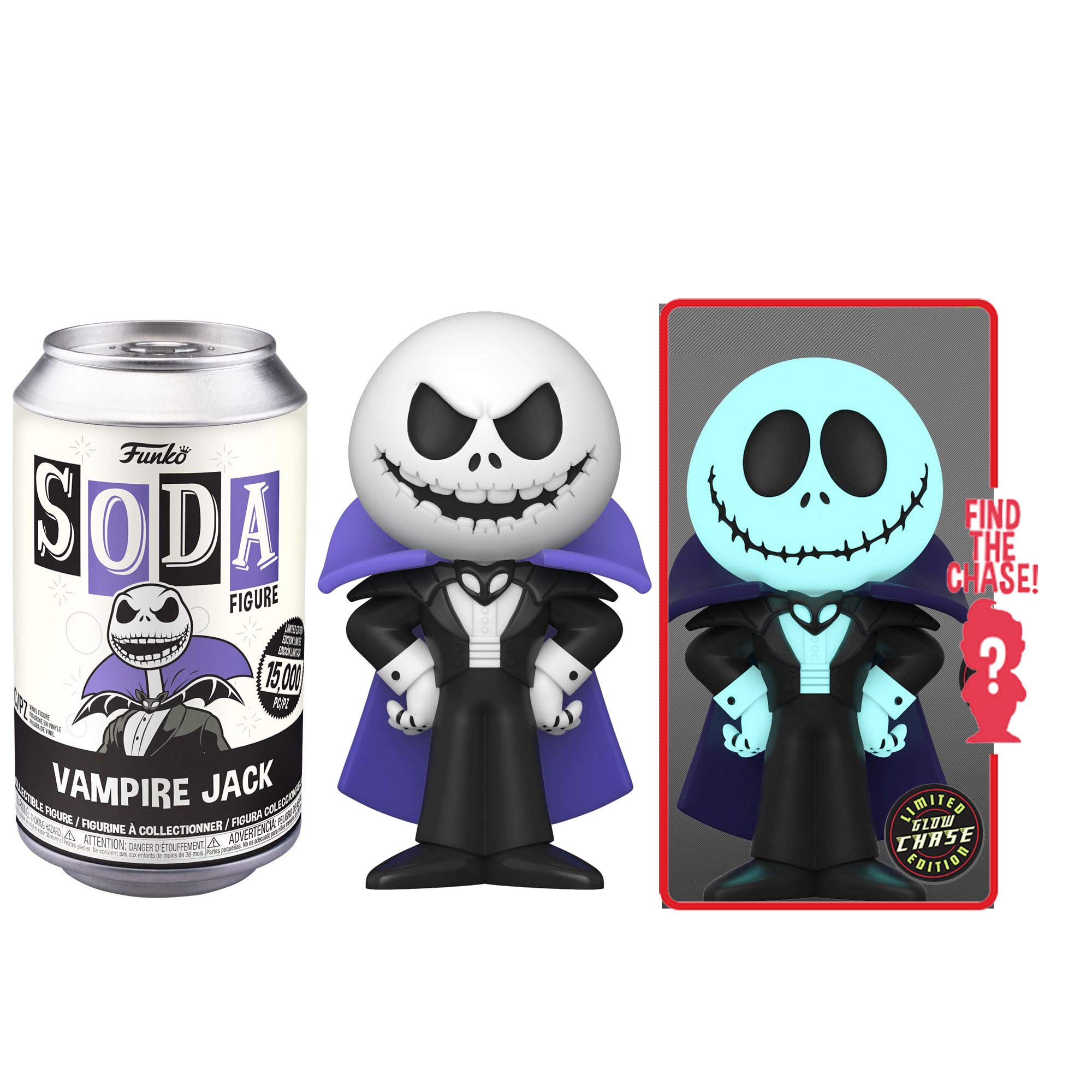 POP Funko Soda Nightmare Before Christmas Vampire Jack 4.25" Figure in a Can