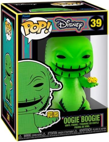 POP Disney: The Nightmare Before Christmas - Oogie Boogie (Blacklight) Funko Vinyl Figure (Bundled with Compatible Box Protector Case) Multicolored 3.75 inches