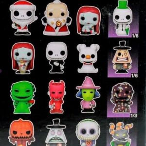 Skull Jack Nightmare Before Christmas Figure Bundled with Scary King Skellington Soda Wild Can + 3D Icon Oogie Boogie Pop! Pin! + Halloweentown Fright Bitty Character! 4 Items