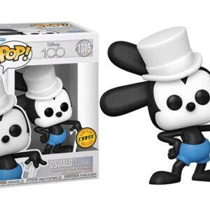 POP Disney: Disney 100 - Oswald The Lucky Rabbit Limited Edition Chase Funko Vinyl Figure (Bundled with Compatible Box Protector Case), Multicolored, 3.75 inches