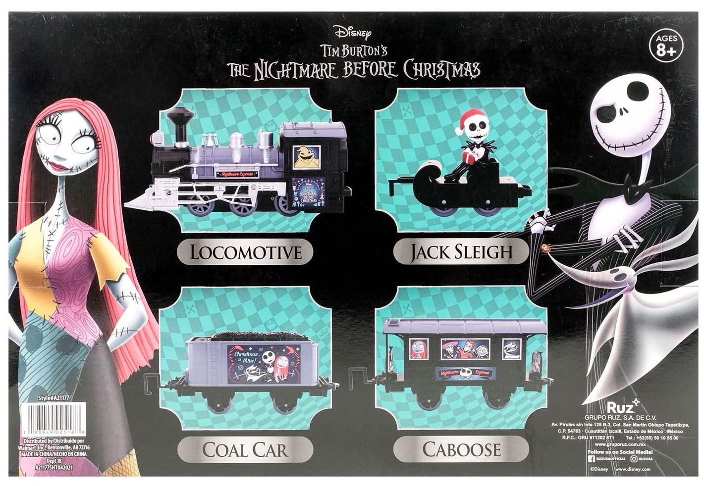 The Nightmare Before Christmas Jack Skellington Holiday Express Train Set