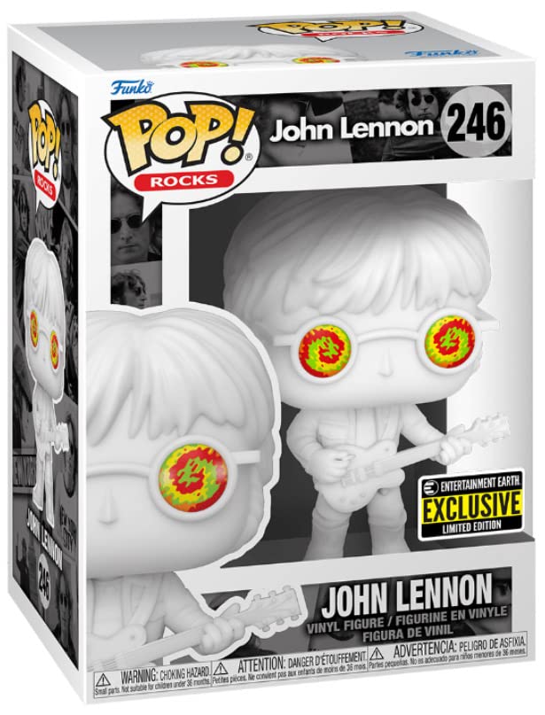 POP John Lennon with Psychedelic Shades Entertainment Earth Exclusive Funko Vinyl Figure (Bundled with Compatible Box Protector Case)