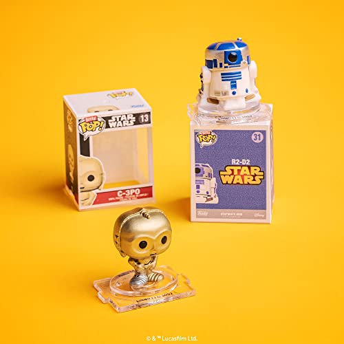 Funko Bitty Pop! Star Wars Mini Collectible Toys 4-Pack - Princess Leia, R2-D2, C-3PO & Mystery Chase Figure (Styles May Vary)