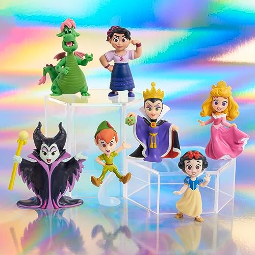 Disney100 Years of Enchantment Celebration Collection Limited Edition 7-piece Figure Pack, Kids Toys for Ages 3 Up by Just Play