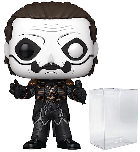 POP Rocks: Ghost - Papa Emeritus IV Funko Vinyl Figure (Bundled with Compatible Box Protector Case), Multicolored, 3.75 inches