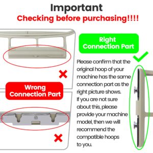 New brothread Embroidery Machine Hoop SA432 with 4"x4" Embroidery Area for Brother SE625 SE600 SE425 SE400 PE550D PE540D PE535 PE525 PE500 LB5000 LB7000 & BabyLock Sofia 2 Verve