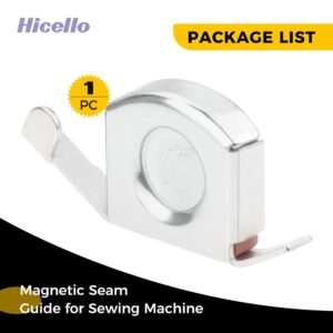 Hicello Magnetic Seam Guide, 3PCS Sewing Machine Guide Magnets for Singer Brother, Large Size