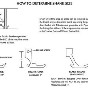 Snap On Shank Low Shank Adapter Presser Foot Holder for Brother Singer Janome Toyota Kenmore Low Shank Sewing Machines by Stormshopping