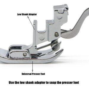 Snap On Shank Low Shank Adapter Presser Foot Holder for Brother Singer Janome Toyota Kenmore Low Shank Sewing Machines by Stormshopping