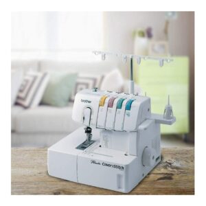 Brother Coverstitch Serger, 2340CV, Sturdy Metal Frame, 1,100 Stitches Per Minute, Trim Trap, Included Snap-on Presser Feet