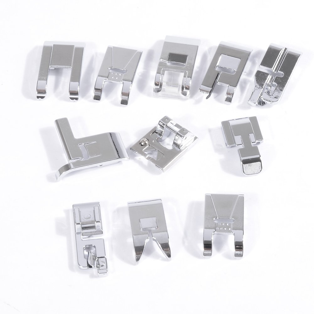 Professional Domestic 32 PCS Sewing Machine Presser Foot Set for Brother, Babylock, Singer, Janome, Elna, Toyota, New Home, Simplicity, Kenmore, and White Low Shank Sewing Machines by Stormshopping