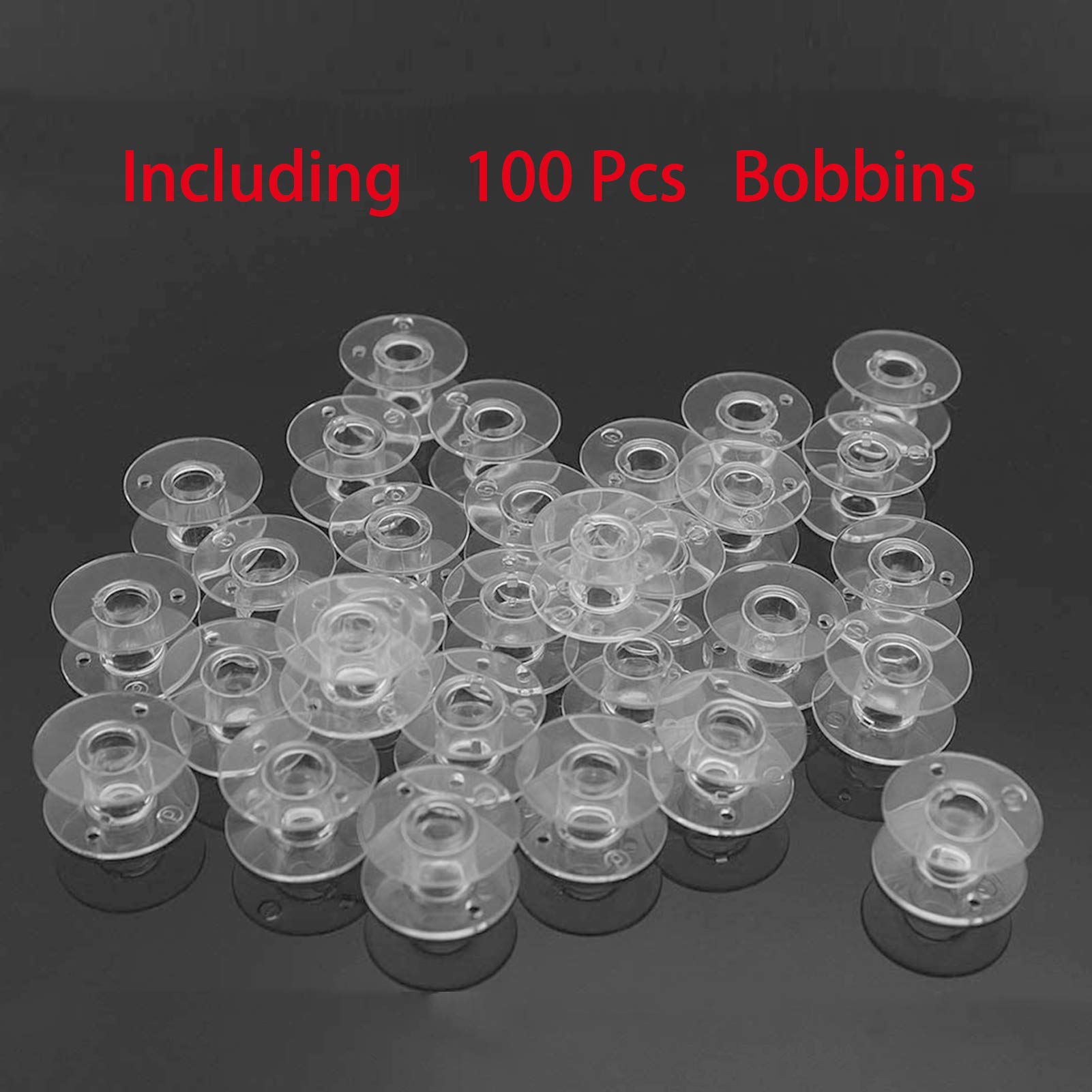 100 Pack Bobbins for Brother Sewing Machine, SA156 Bobbins for Sewing Machine