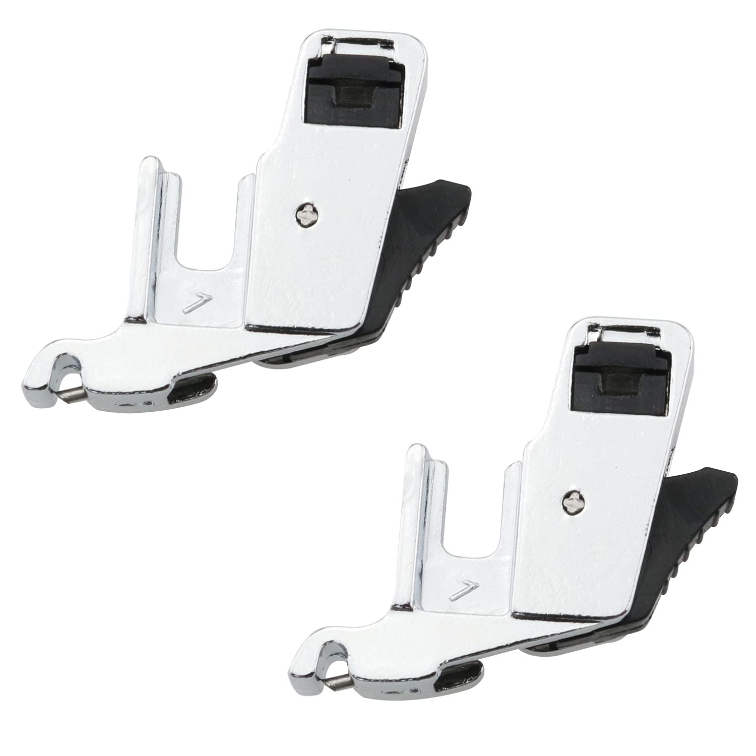 ZZHXSM 2Pcs Snap On Low Shank Adapter Presser Foot Holder for Brother Toyota Kenmore Singer Janome Low Shank Sewing Machines