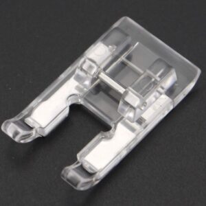 DREAMSTITCH 5mm Clear Open Toe Satin Stitch Presser Foot for All Low Shank Snap-On Singer, Brother, Babylock,Euro-Pro,Janome,Kenmore,White,Juki,New Home,Simplicity,Elna Sewing Machine