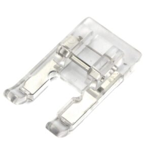 DREAMSTITCH 5mm Clear Open Toe Satin Stitch Presser Foot for All Low Shank Snap-On Singer, Brother, Babylock,Euro-Pro,Janome,Kenmore,White,Juki,New Home,Simplicity,Elna Sewing Machine