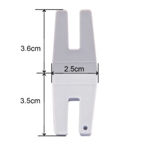 2PCS Sewing Tools Button Clearance Plate Button-Reed Hump Jumper Presser Foot 413105601 Fit All Husqvarna Viking Pfaff Brother Singer Juki Janome Sewing Machine