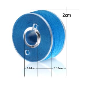 ilauke 36Pcs Bobbins Sewing Thread with Bobbin Case, Size A Prewound Sewing Bobbins, Polyester Thread Compatible for Brother/Singer/Babylock/Janome/Elna Embroidery Machine