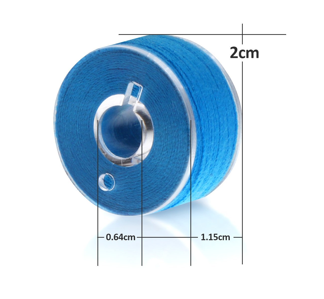 ilauke 36Pcs Bobbins Sewing Thread with Bobbin Case, Size A Prewound Sewing Bobbins, Polyester Thread Compatible for Brother/Singer/Babylock/Janome/Elna Embroidery Machine