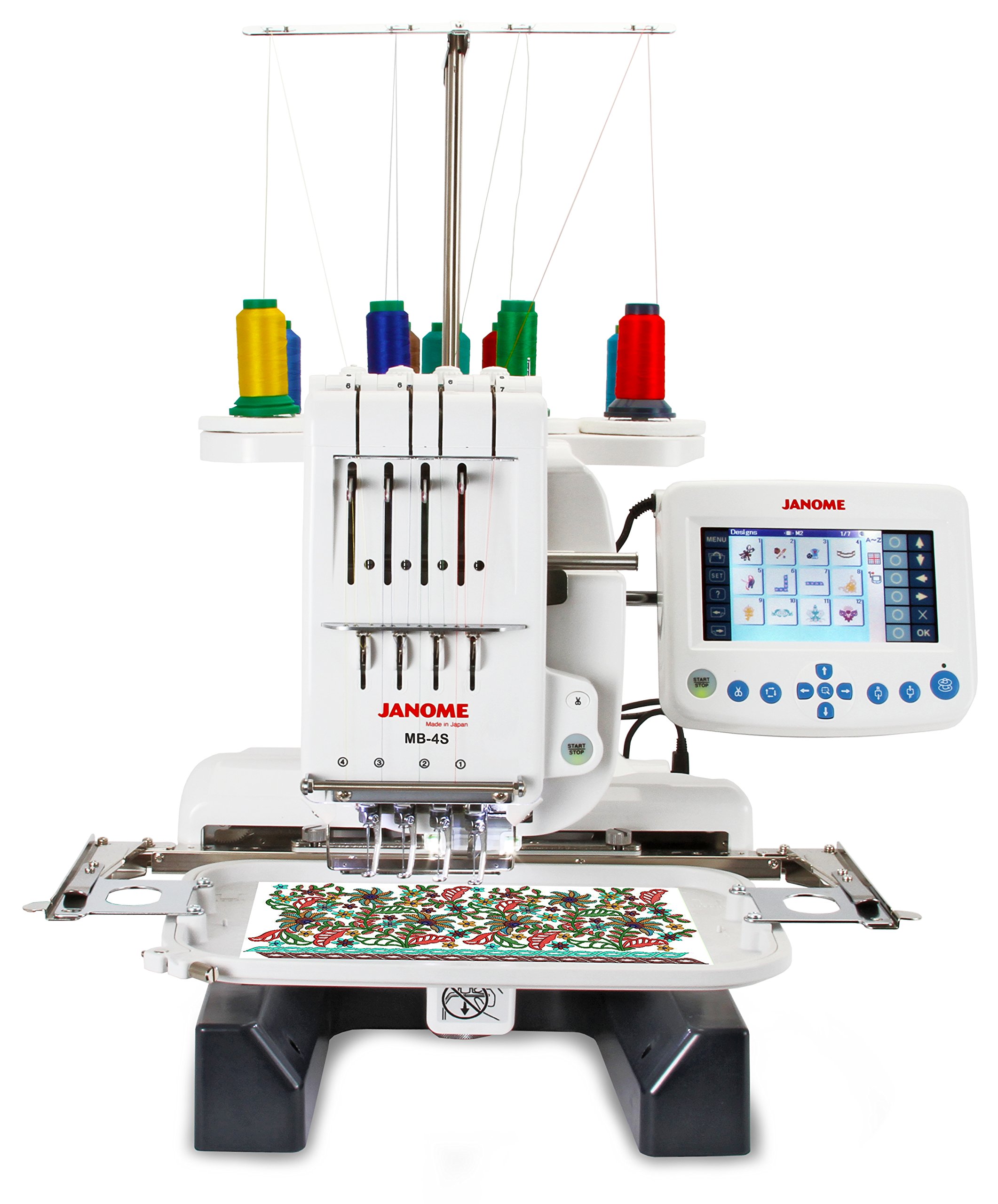 Janome MB-4S Four Needle Embroidery Machine with Accessories