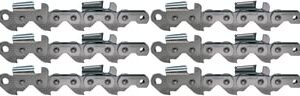 6 Pack Oregon 11BC060E 11BC Harvester Chipper Chain 3/4"