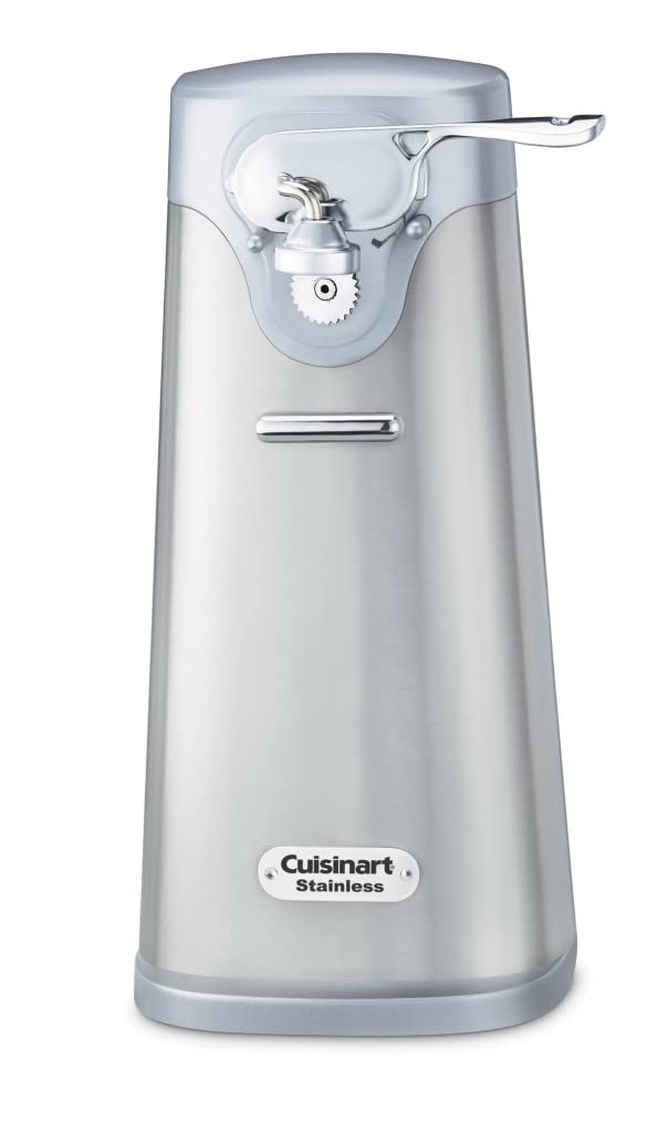 Cuisinart SCO-60 Deluxe Electric Can Opener, Quality-Engineered Motor System Allows you to Open Any Size Can, Stainless Steel