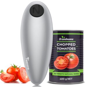 one touch electric can opener, kitchen gadgets automatic can opener with smooth edge, kitchen gadget can opener electric for seniors with arthritis