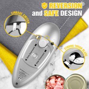 One Touch Electric Can Opener, Kitchen Gadgets Automatic Can Opener With Smooth Edge, Kitchen Gadget Can Opener Electric for Seniors with Arthritis