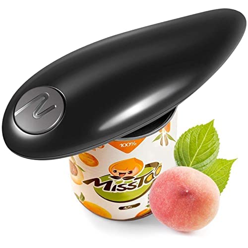 Electric Can Opener, One Touch Switch Automatic Can Opener Smooth Edge for Almost Size Cans, Best Kitchen Gadgets Electric Can Openers for Kitchen Seniors with Arthritis