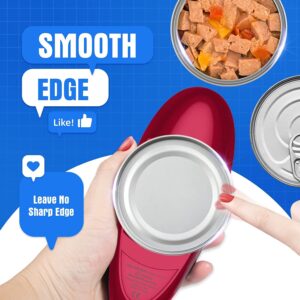 Electric Can Opener, Open Your Cans with A Simple Push of Button, Battery Operated Automatic Can Opener Smooth Edges, Hand Free Can Opener, Best Kitchen Gadget for Chefs, Arthritis and Seniors