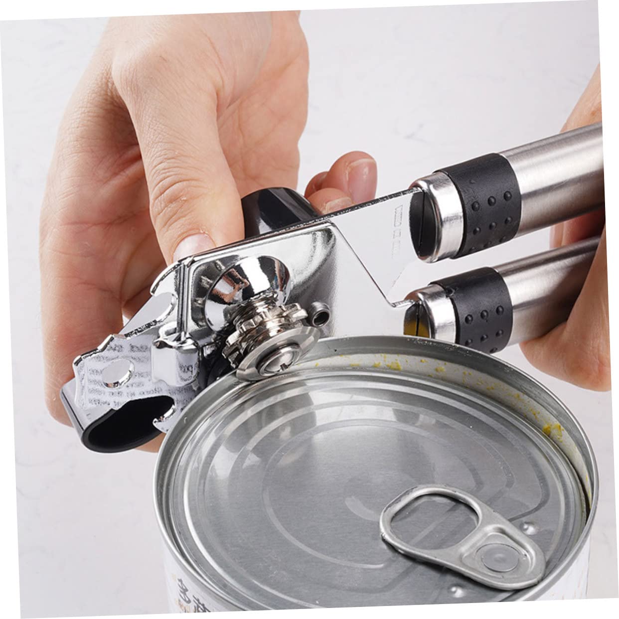 Anneome 1pc Bottle Opener Can Opener Electric Stainless Steel Electric Can Opener Hand Held Can Opener Jar Opener for Seniors Automatic Can Opener Kitchen Can Opener Metal Bottle Opener