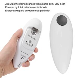 Touch Can Opener Battery Operated, Ergonomic Knob Electric Can Opener Safe Cut Environmental Protection for Cooks Housewives Elderly for Dining