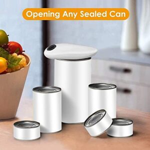 Touch Can Opener Battery Operated, Ergonomic Knob Electric Can Opener Safe Cut Environmental Protection for Cooks Housewives Elderly for Dining