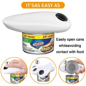 Leyeet Electric Can Opener,Smooth Edge Tin Opener,Electric Can Openers for Kitchen,Handheld Can Opener,Best Kitchen Gadget