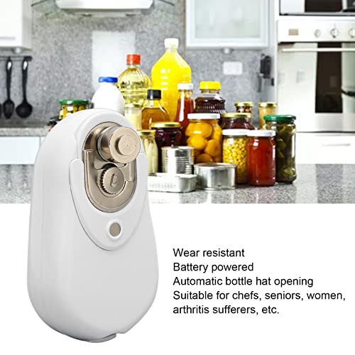 Electric Can Opener, One Touch Battery Operated Can Opener Easy Open Any Can, Automatic Smooth Edges, Kitchen Gadget Chef, Women, and Senior with Arthritis