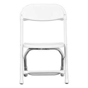 Flash Furniture 2 Pack Kids White Plastic Folding Chair