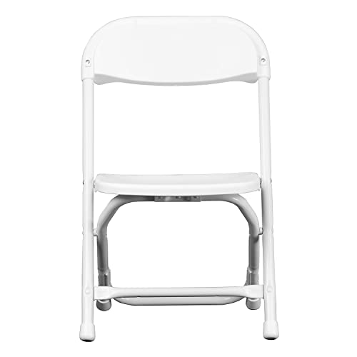 Flash Furniture 2 Pack Kids White Plastic Folding Chair