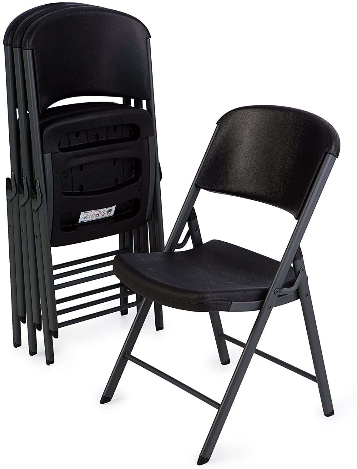 Lifetime Folding Chair with Black Color Model#80887U (4, Black)