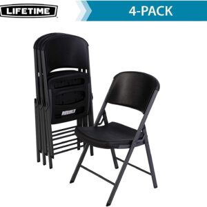 Lifetime Folding Chair with Black Color Model#80887U (4, Black)