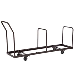 oef furnishings folding chair dolly. stores and transports chairs measuring 15.25"-19"width, 35 chair capacity