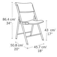 Lifetime Folding Chairs - 80263 White Granite Plastic Chair - 64 Pack