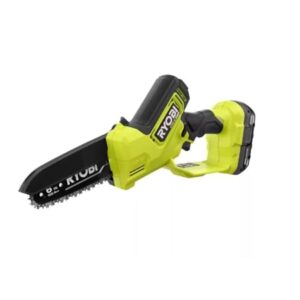 RYOBI ONE+ HP 18V Brushless 6 in. Compact Pruning Mini Chainsaw Kit with Battery and Charger (Bulk Packaged)