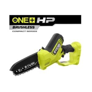 RYOBI ONE+ HP 18V Brushless 6 in. Compact Pruning Mini Chainsaw Kit with Battery and Charger (Bulk Packaged)