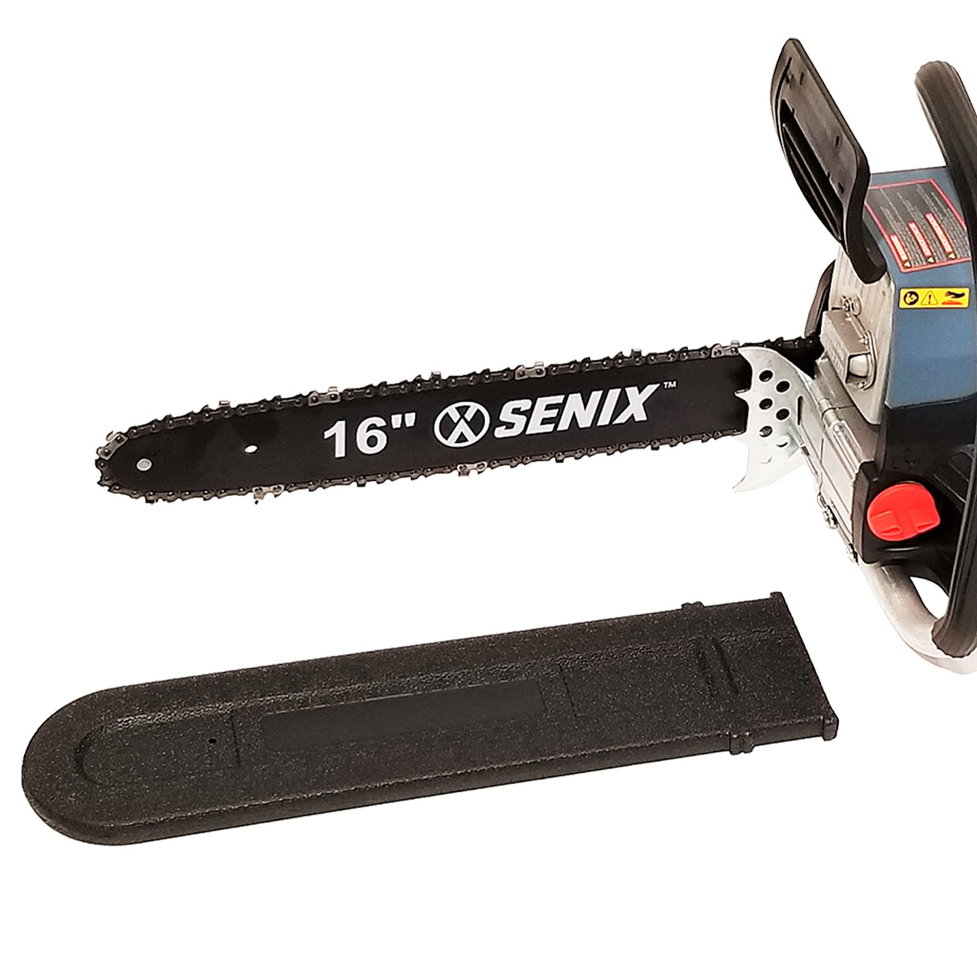 SENIX CS4QL-L3 4QL Gas Chainsaw with 16-inch Oregon Bar and Chain for Trees, Limbs, and Firewood, Loop Handle