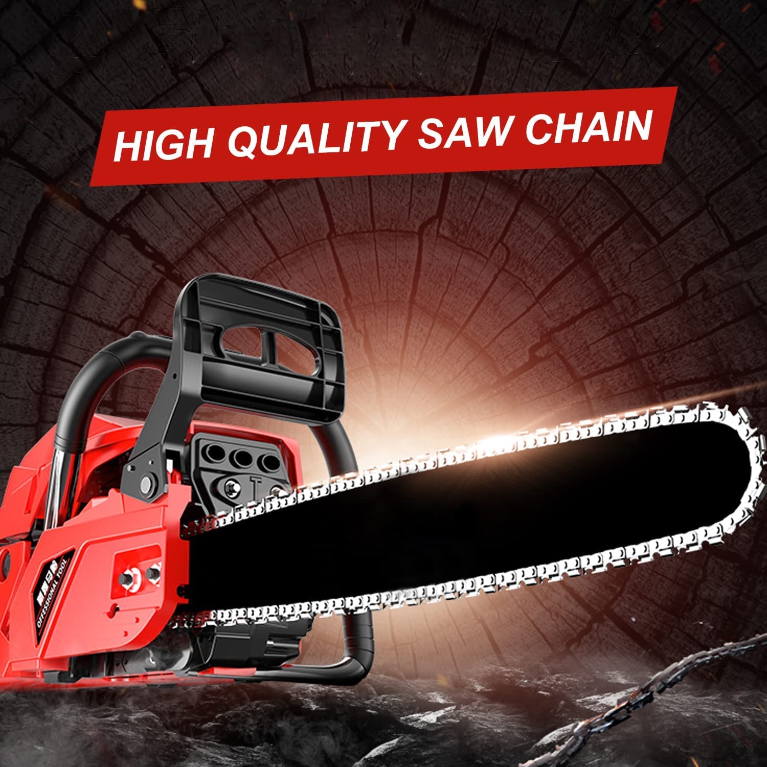 10 Inch Chainsaw Chain,R40 for Ryobi Cordless Pole Saw 18v chainsaw TP26 TP30 P540 P540A P540B P541 P542 P545 P546 CS1800 S20500 ZR15520 Replace R40 90PX040G(3/8" LP Pitch .050" Gauge 40 Drive Links)