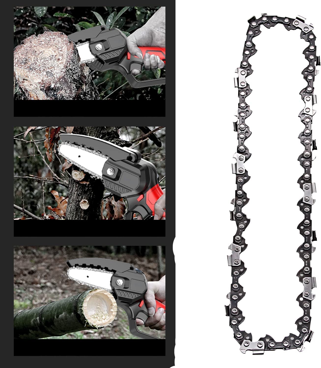 10 Inch Chainsaw Chain,R40 for Ryobi Cordless Pole Saw 18v chainsaw TP26 TP30 P540 P540A P540B P541 P542 P545 P546 CS1800 S20500 ZR15520 Replace R40 90PX040G(3/8" LP Pitch .050" Gauge 40 Drive Links)