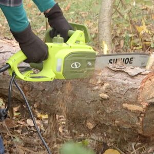 Sun Joe SWJ599E 14-inch 9-Amp Tree Limb Master Electric Handheld Chainsaw with Low-Kickback