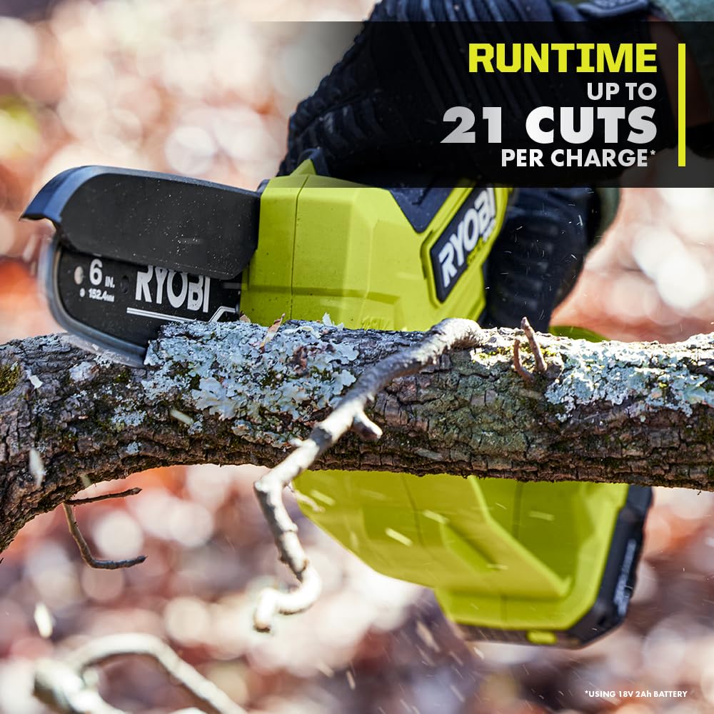 RYOBI 18V ONE+ HP 6" COMPACT BRUSHLESS PRUNING CHAINSAW TOOL ONLY (RENEWED)